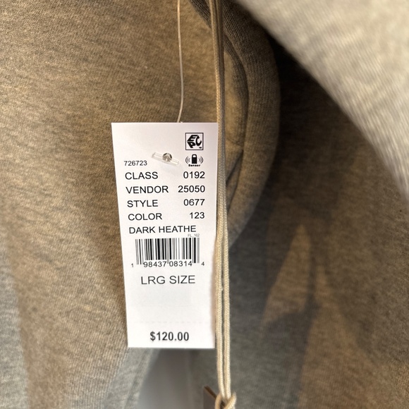 Fear of God State Heather Grey Oversized Heavyweight Hoodie Mens Large - Picture 2 of 6